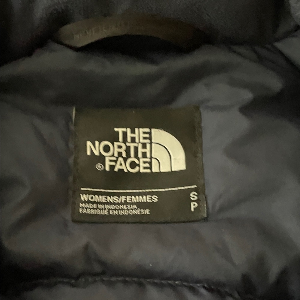 The North Face Women's Blue Parka Coat with Faux Fur Hood - Picture 2 of 5